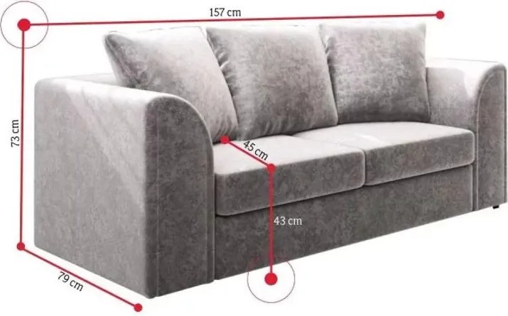 CLOE 2 Személyes Design Kanapé