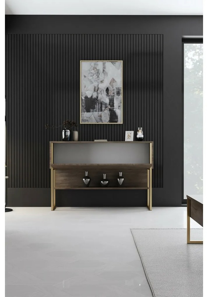 Luxe Walnut and Gold komód