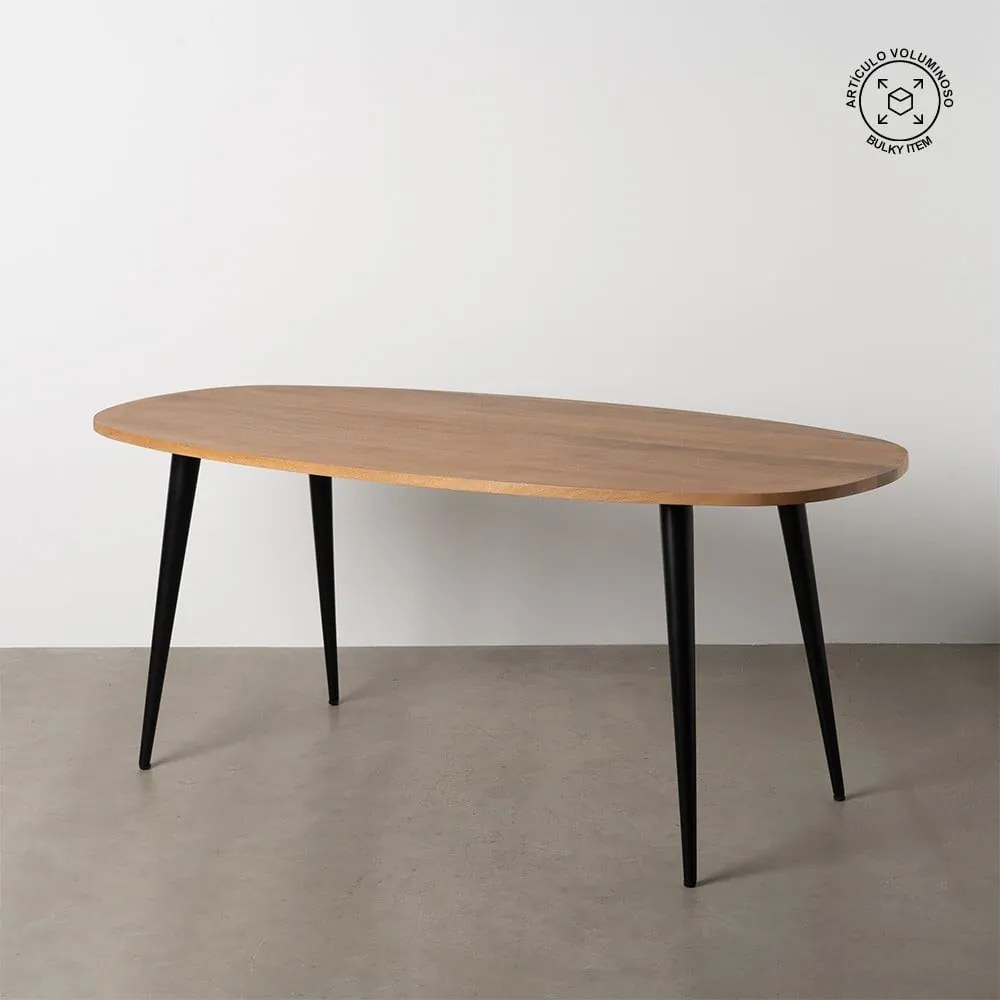 Mangófa étkezőasztal 90x180 cm Mahón – Ixia