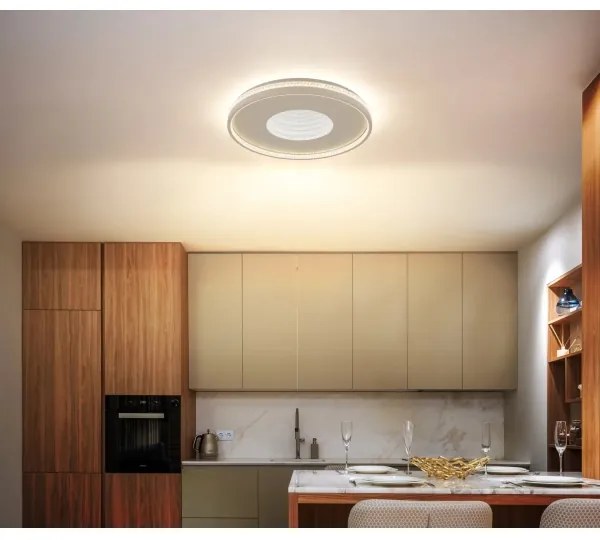 Globo 48563-40S - LED dimmelhető mennyezeti lámpa SHIRLEY 40W/230V 2700–6500 K átm. 50,5 cm + távirányító