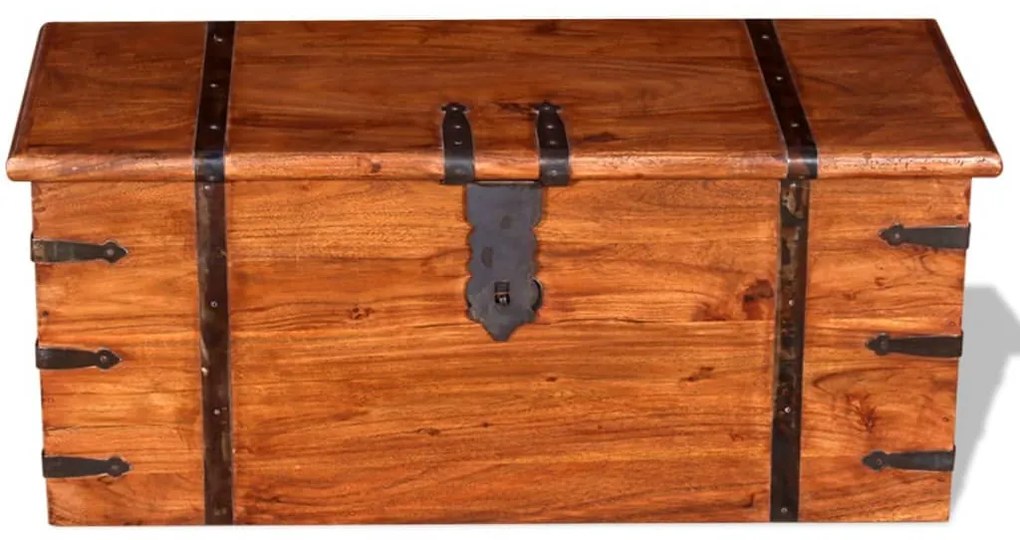 kétrészes tömör fa tárolóláda szett