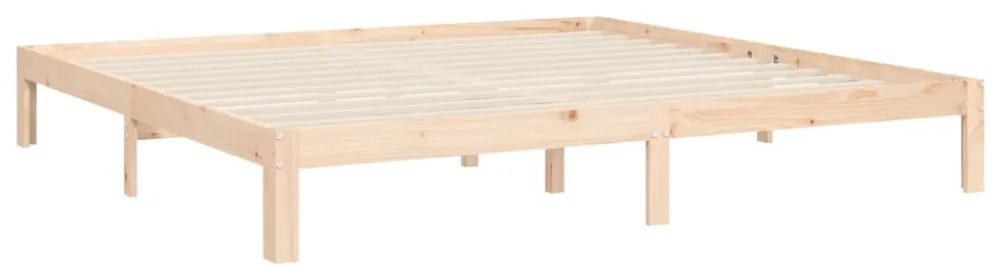tömör fa ágykeret fejtámlával Super King Size