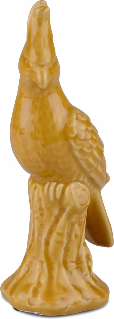 Papagáj Alakú Figura kerámia sárga 23cm magas