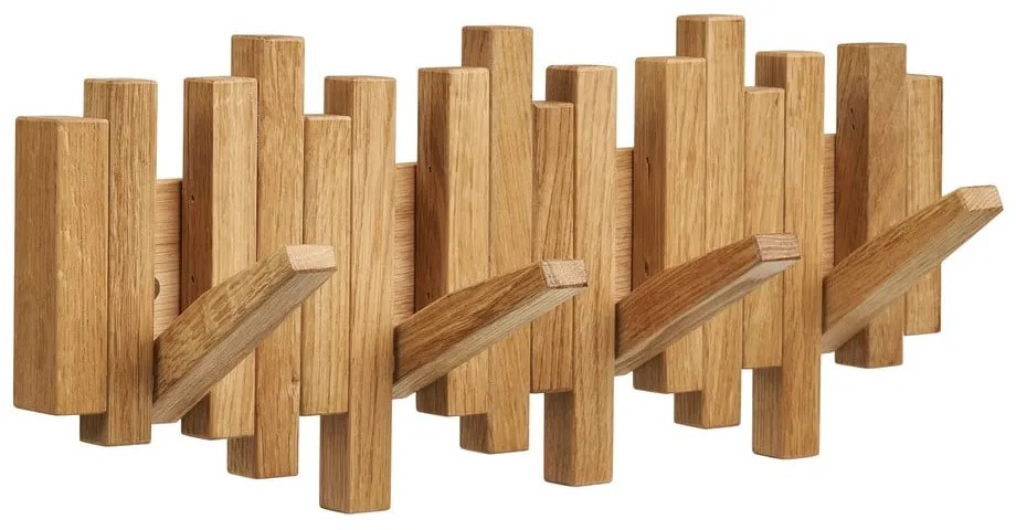 Natúr színű tölgyfa fali fogas 3 cm Caltra – House Nordic