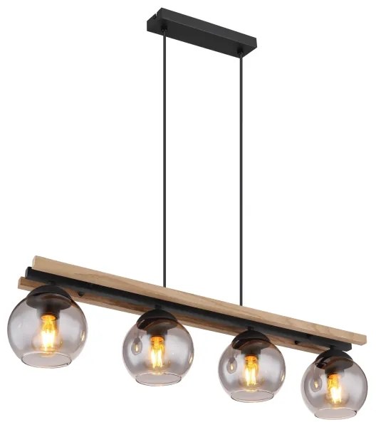 Globo 15569-4HW - Csillár zsinóron CONNI 4xE27/25W/230V