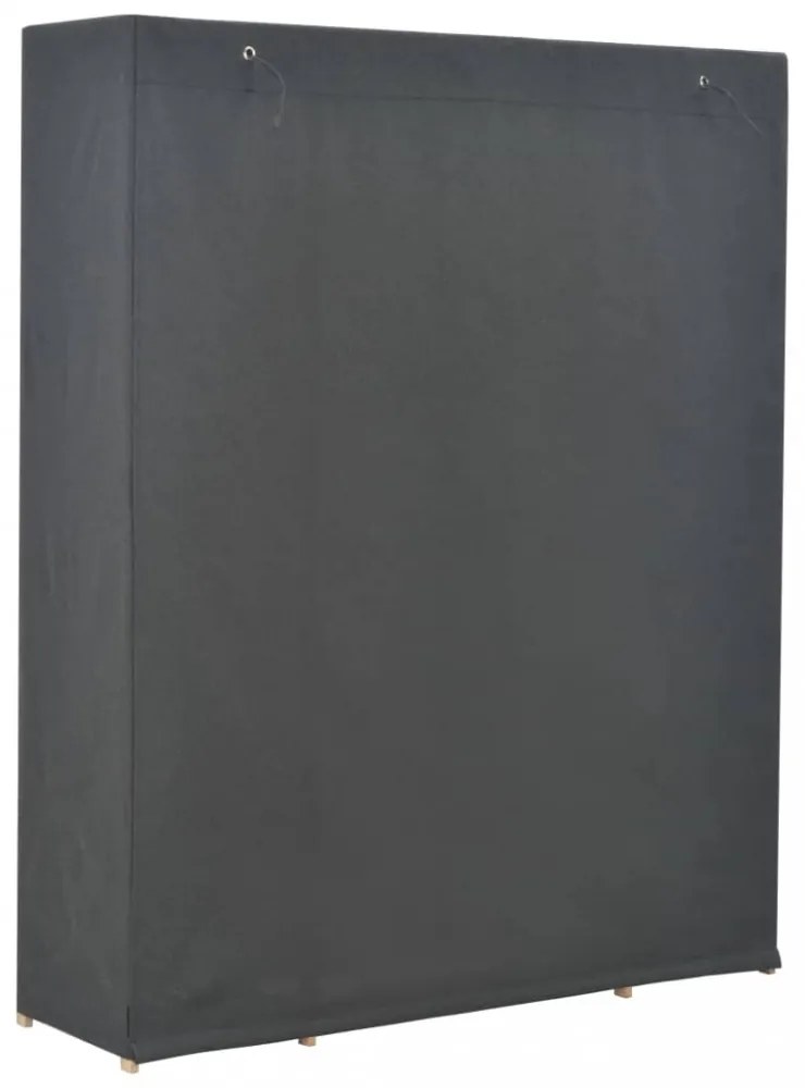 szürke szövet ruhásszekrény 135 x 40 x 170 cm