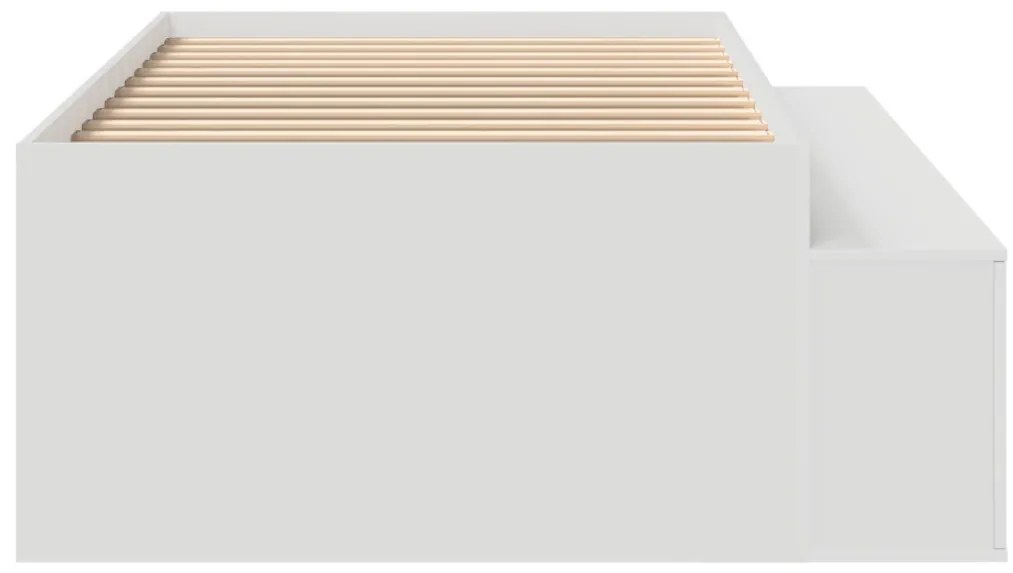 Tárolós ágykeret Fehér 90x200 cm