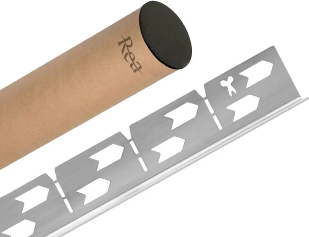 Lejtéskialakító szegély épített zuhanyhoz 140cm Brush nickel