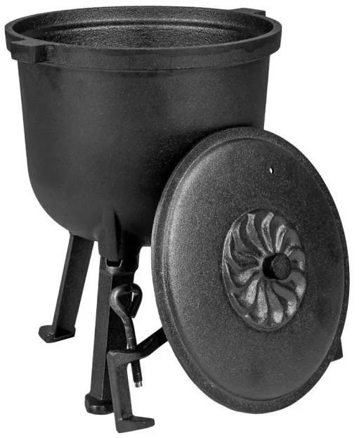 Öntöttvas edény lábakkal 5 literes