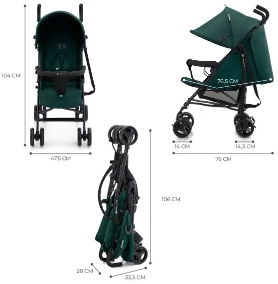 KINDERKRAFT TIK golf babakocsi, bézs színű