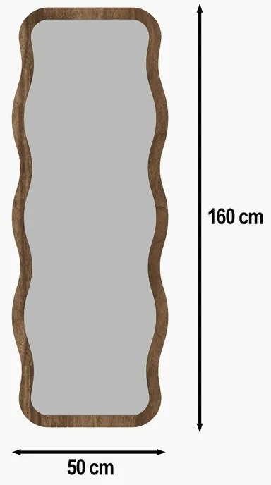 Aror Walnut tükör 50 x 160 cm