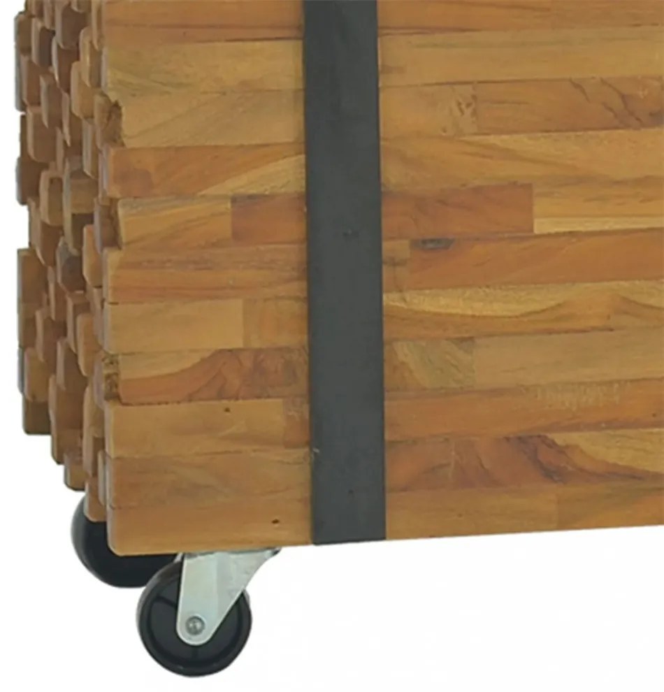tömör tíkfa TV-állvány 110 x 30 x 32,5 cm