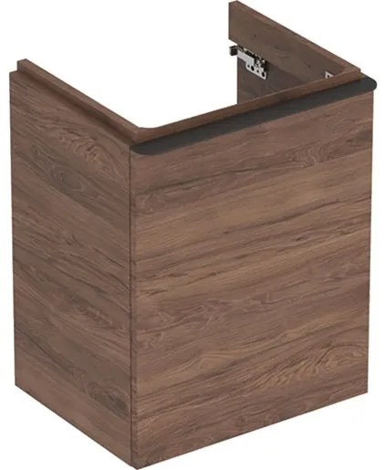Fürdőszobaszekrény mosdó alá Geberit Smyle Square 49,2x62x40,6 cm diófa 500.363.JR.1
