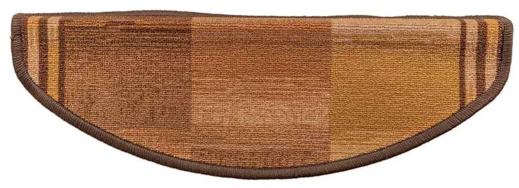 10 db barna öntapadó lépcsőszőnyeg 65x21x4 cm