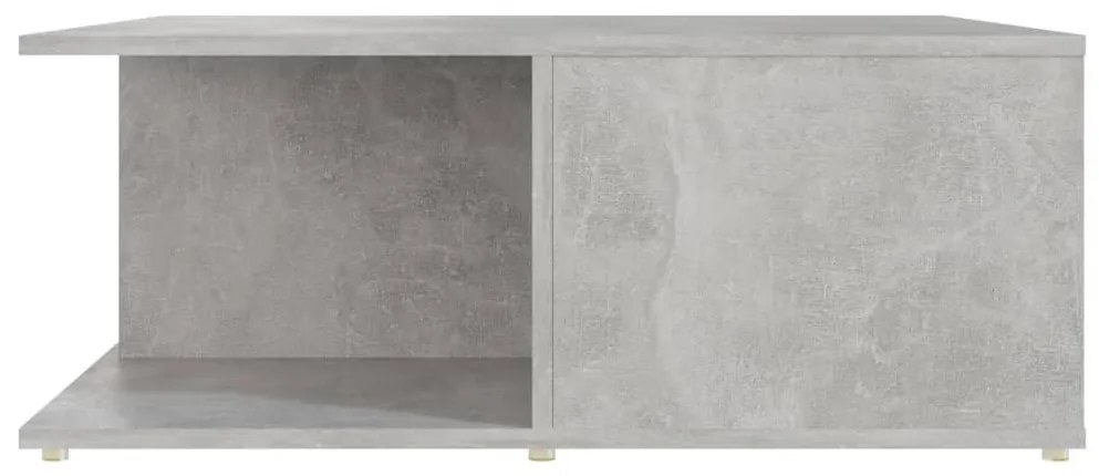 betonszürke szerelt fa dohányzóasztal 80 x 80 x 31 cm