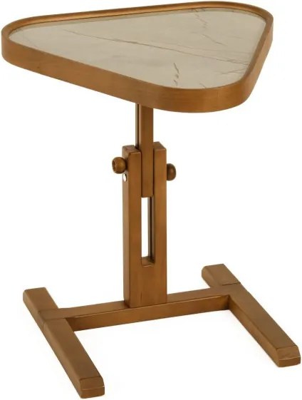 Opus Ucgen 46 - Walnut, Grey Marble