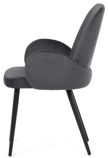 Szürke Bársony Étkezőszék. DCL-X7129 GREY2