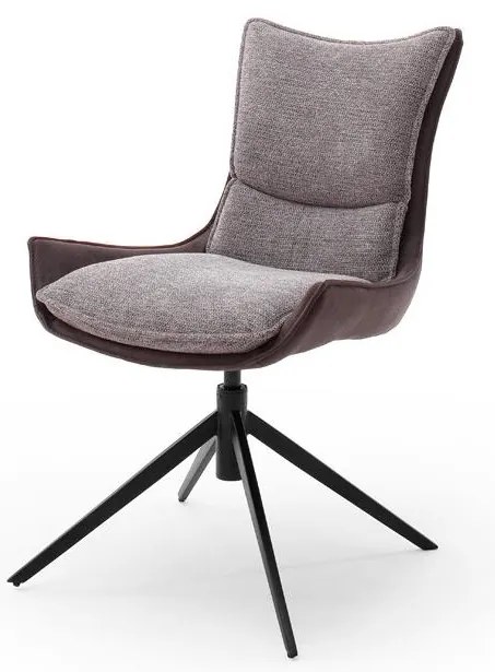 ZAIRA szék, 1 db, barna/piros