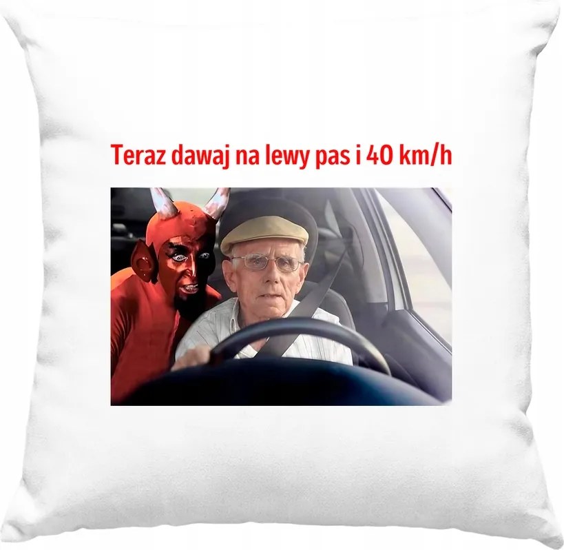 Mém sofőr párna Vicces fehér