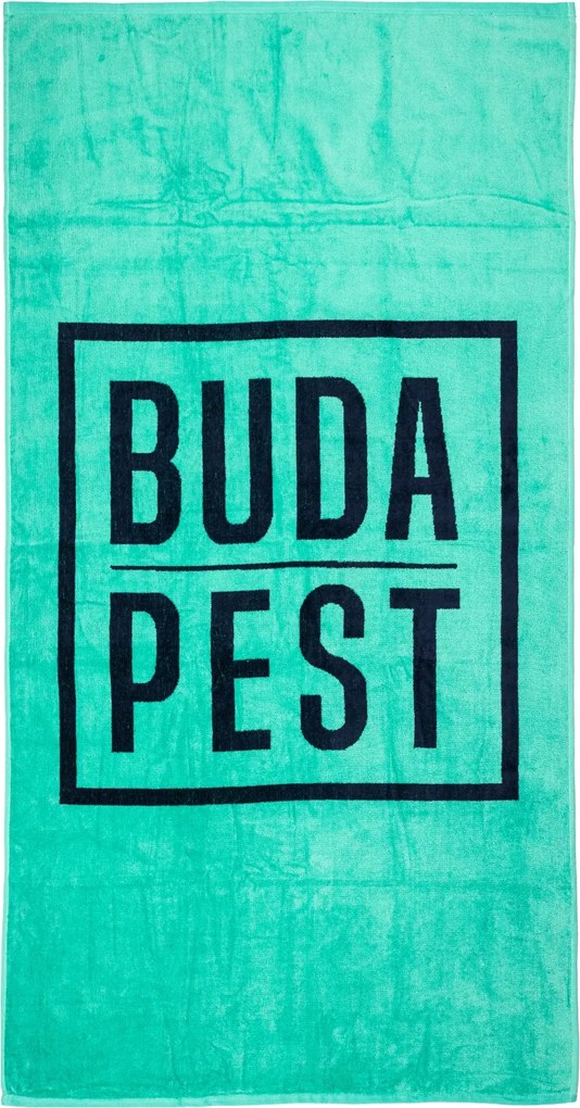 BUDAPEST Strandtörölköző türkiz 165x90cm