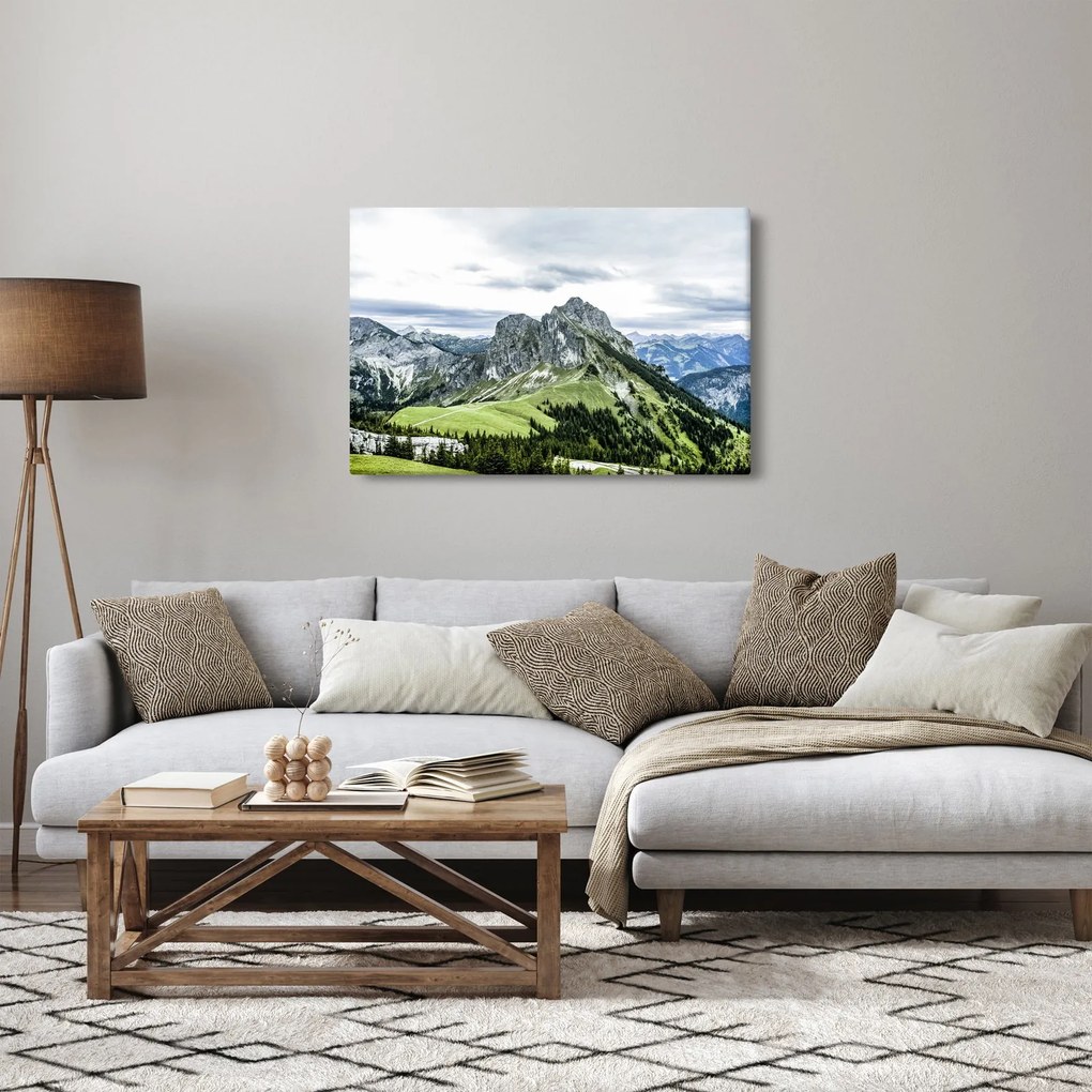 Kép - hegycsúcsok (90x60 cm)