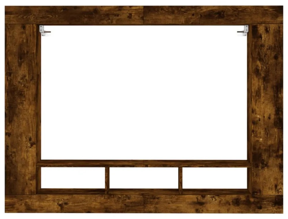 füstös tölgy színű szerelt fa TV-szekrény 152x22x113 cm