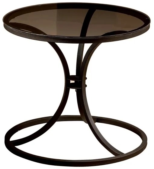 Kisasztal CORLEAONE 57,8x60 cm fekete