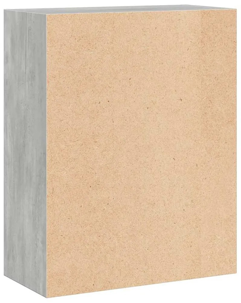 2 szintes betonszürke forgácslap könyvszekrény 60x30x76,5 cm