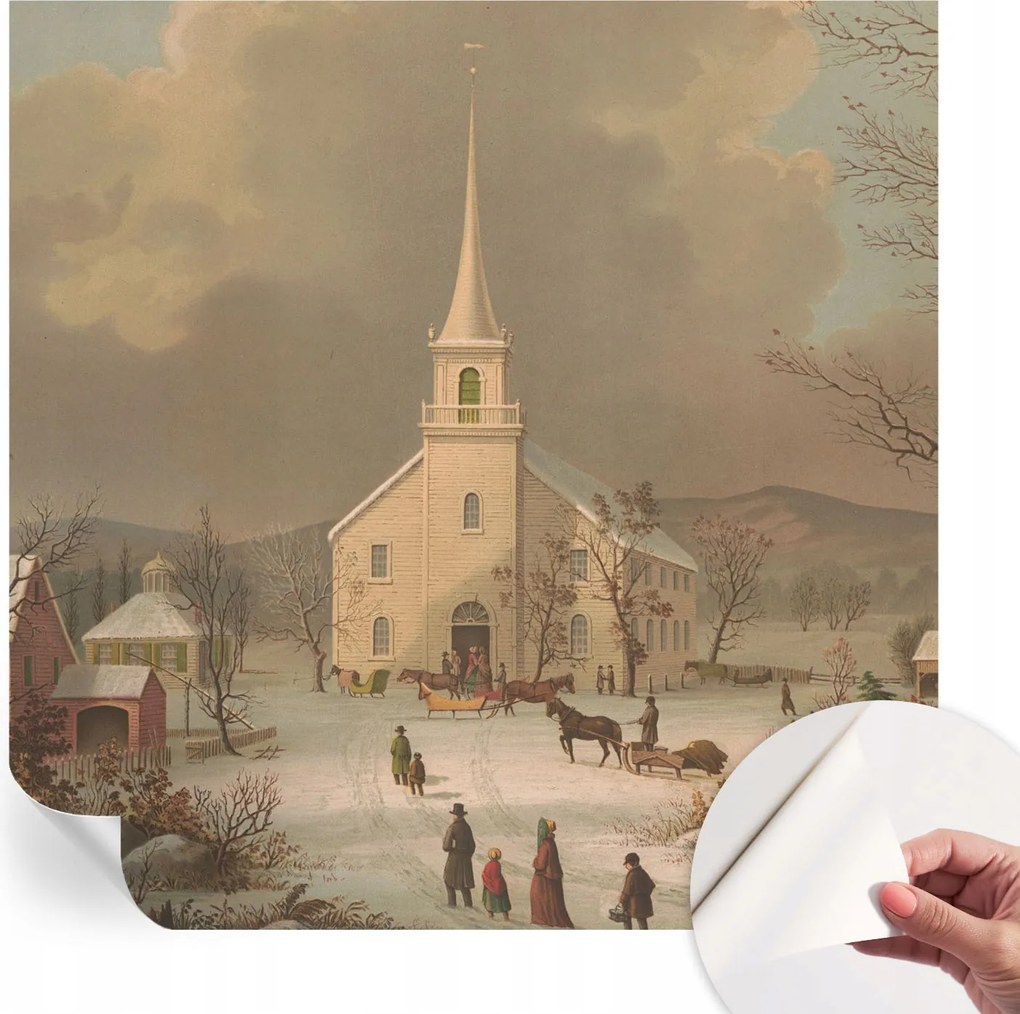 Öntapadós fotótapéta Nappali és Hálószoba Irodába Téli tájkép 250x250