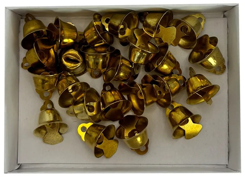 Kis csengettyű rézszínű, 20db-os