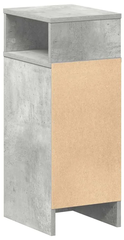 2 db betonszürke éjjeliszekrény fiókkal 25 x 31 x 66 cm