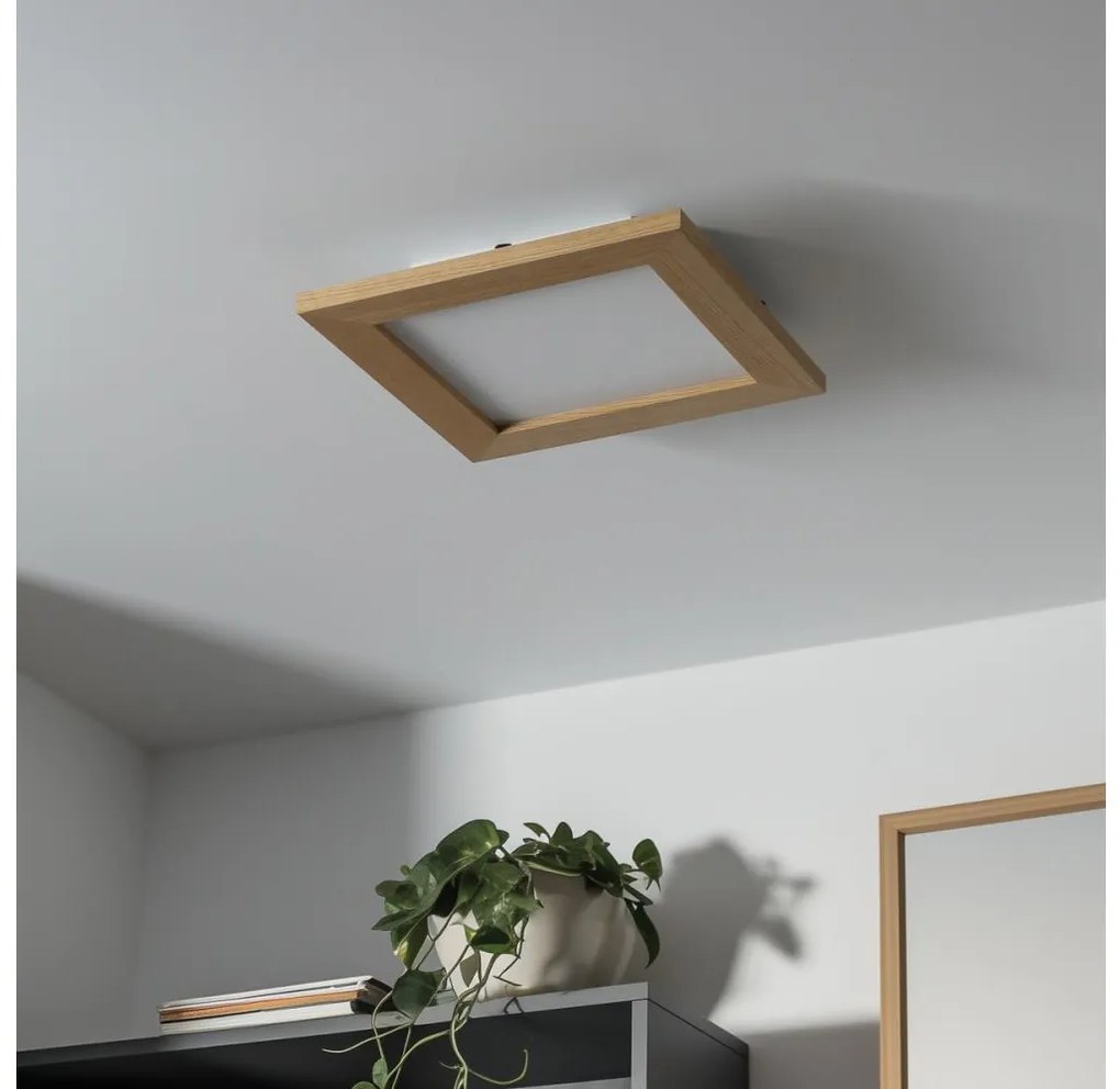 Brilagi - LED Mennyezeti lámpa SLIMFRAME WOOD LED/25W/230V 34x34 cm barna