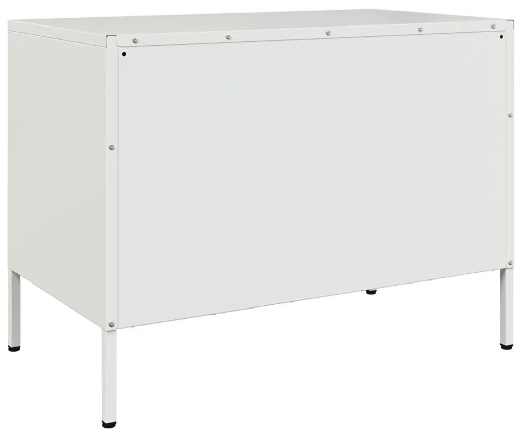 fehér acél TV-szekrény 68 x 39 x 50,5 cm
