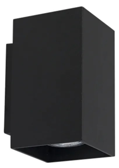 2 db modern fekete négyzet alakú fali lámpa szett 2-lámpás - Sandy