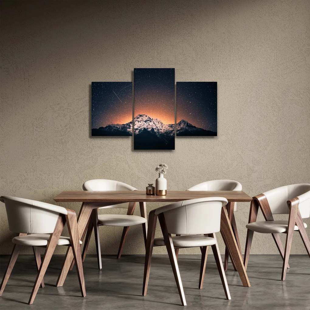 A csillagos ég, a hegyekkel képe (90x60 cm)