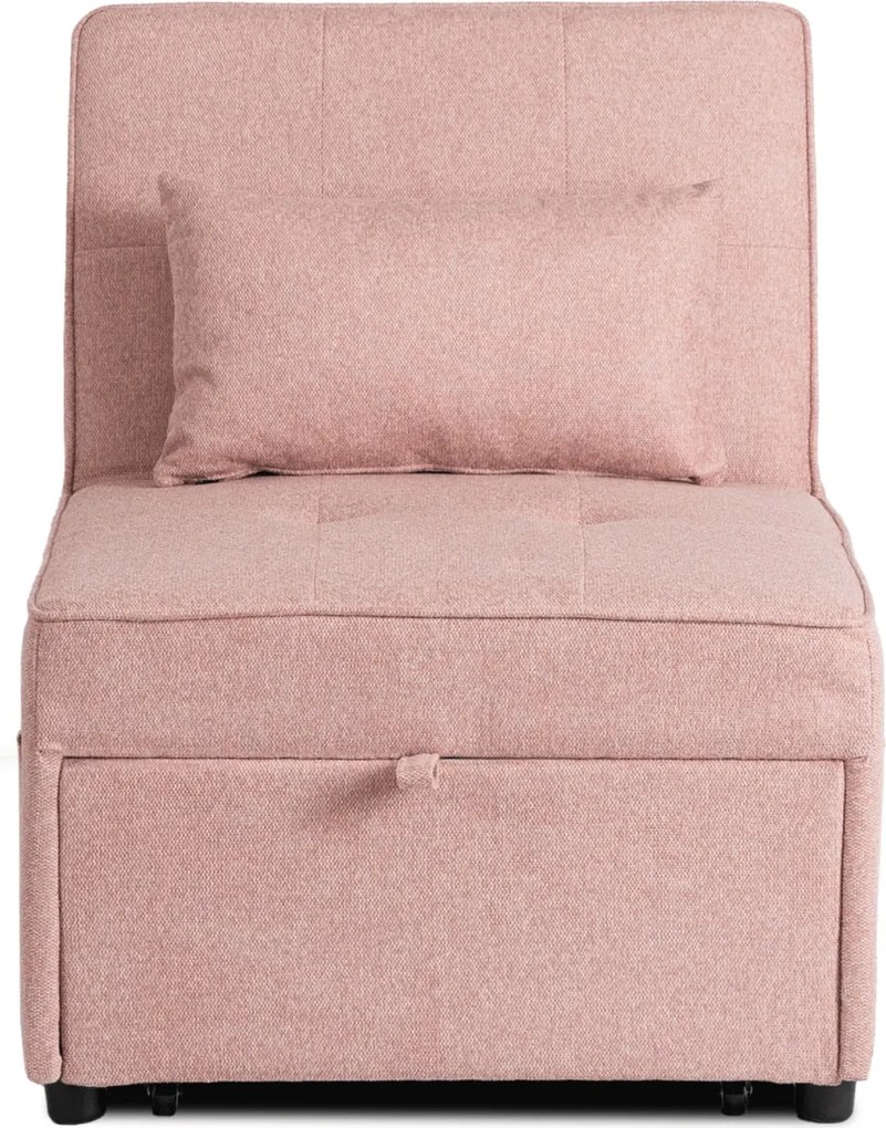 Dönthető, alvófunkciós fotel iberis 67 cm rózsaszín, fotel