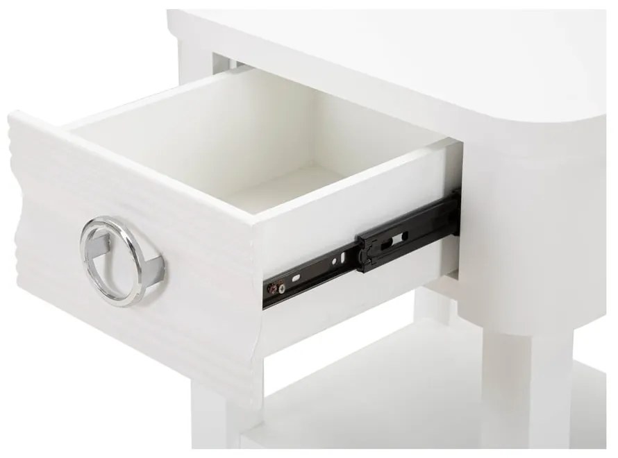 Fehér jegenyefenyő éjjeliszekrény Shine – Mauro Ferretti