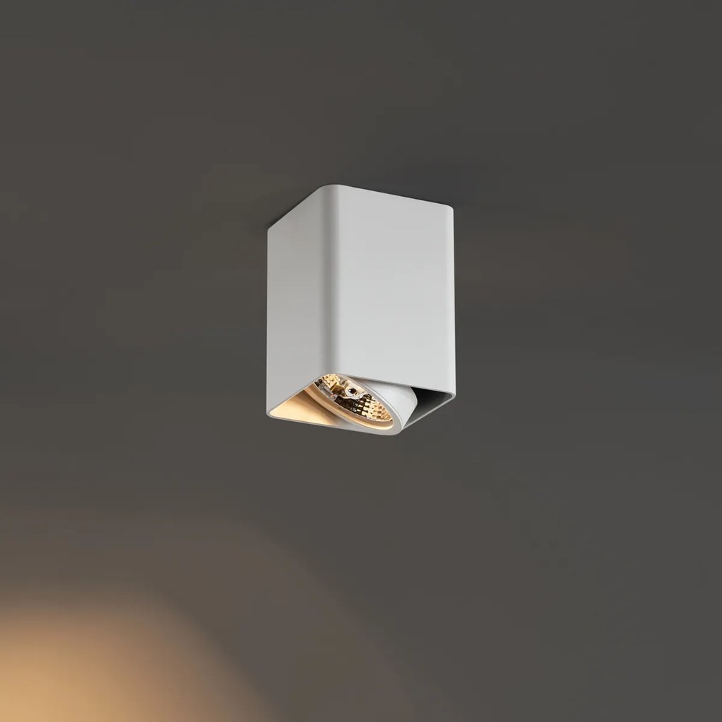 Design felületre szerelt spotlámpa fehér GU10 70mm forgatható és dönthető - Vox