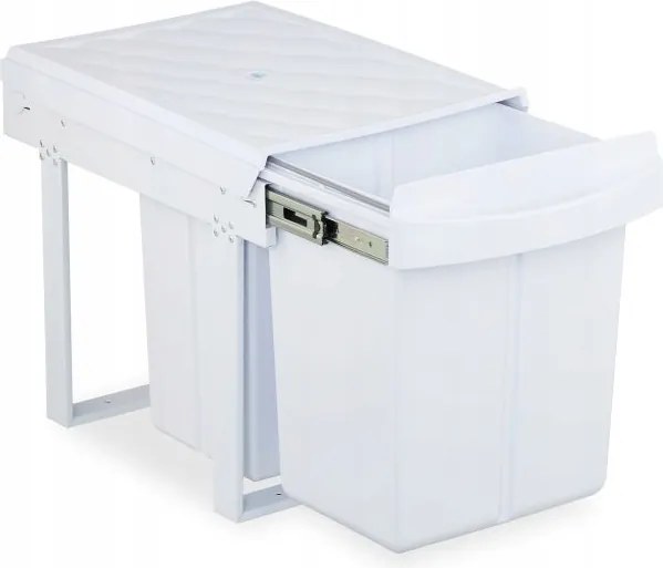 Fehér beépített szemeteskosár 1x20 L és 2x10 L D91