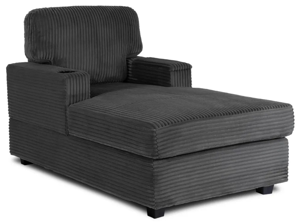 Fotel Wypoczynkowy NEO Szary Sztruksowy