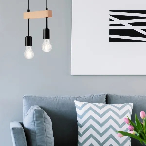 ORAZIO függeszték 2xE27/60W/230V, kábellel