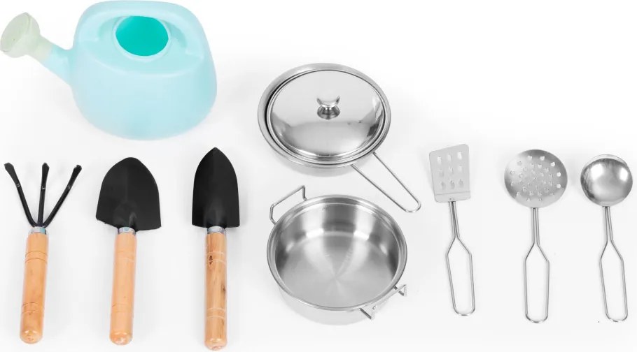 Fa kültéri gyerekkonyha kiegészítőkkel