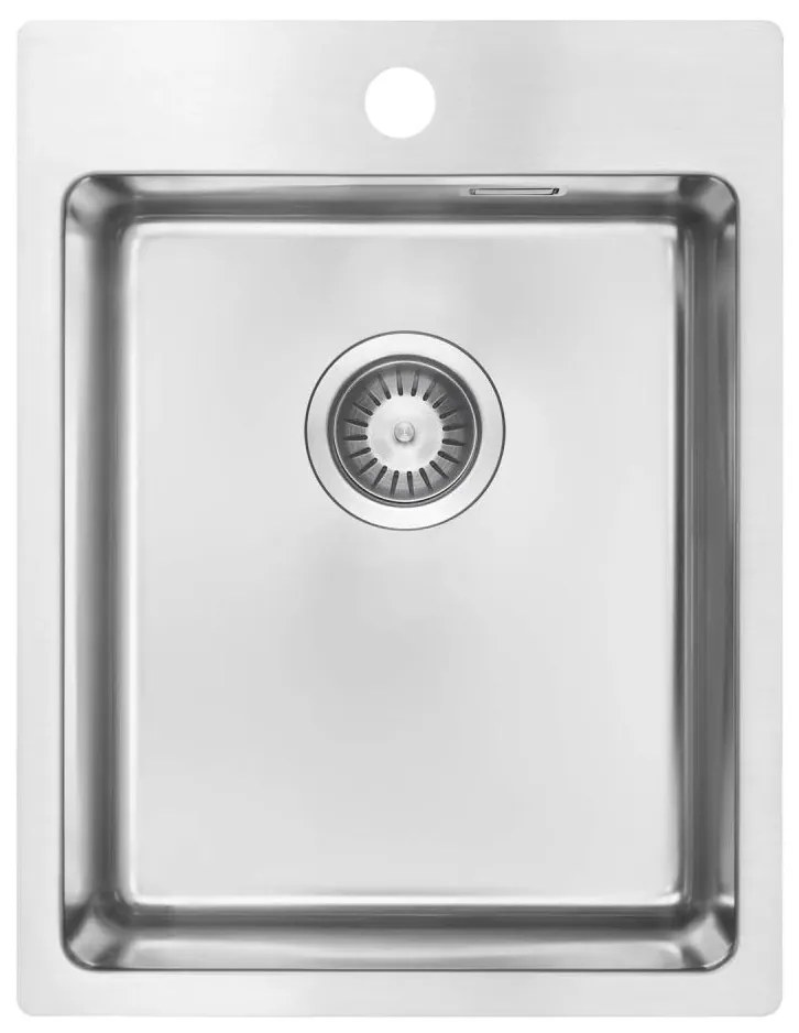 Deante ZPO_010E - Mosogató OLFATO 50,5x39 cm csiszolt acél