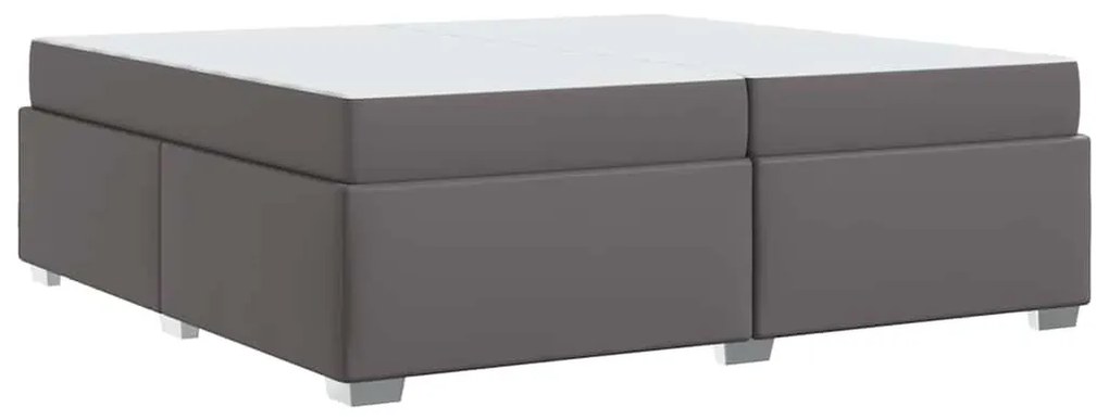 Ágykeret Szürke 200 x 200 cm Műbőr