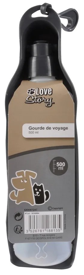 Itató palack kutyáknak – Love Story