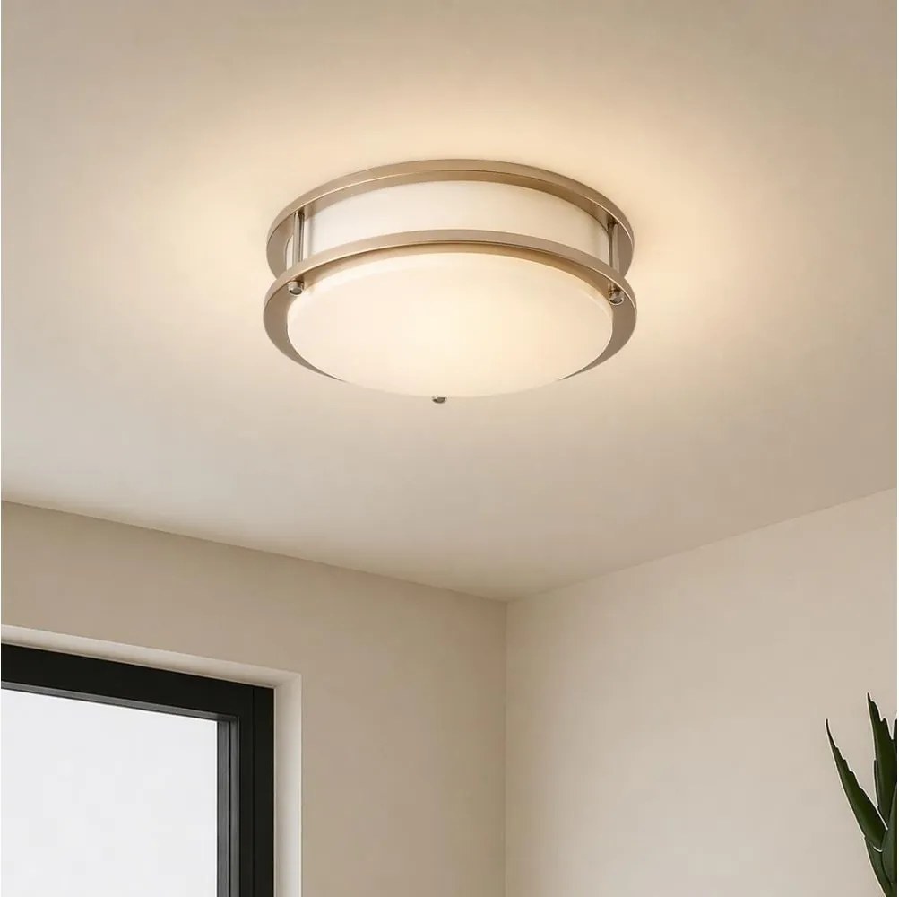 Brilagi - ELARO mennyezeti lámpa 2xE27/40W/230V, átmérő 26 cm, arany