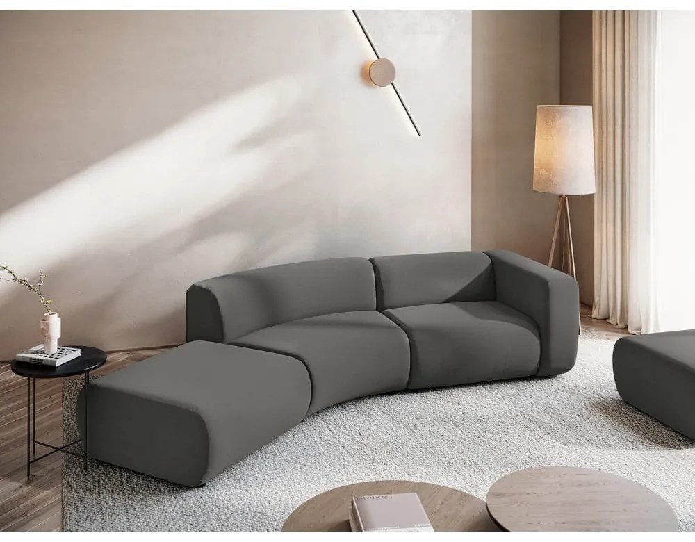 Szürke bársony heverő (bal oldali) Ekahi – Makamii