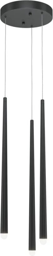 MAYTONI MOD132PL-L18BK CASCADE Hengeres Függesztett Lámpa Fehér, Fekete LED IP20
