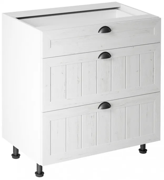 Provance D80S3 3 fiókos alsó konyhaszekrény Sosna Andersen N