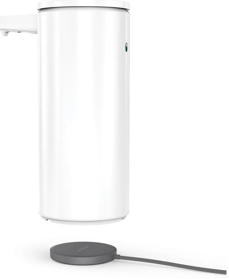 Fehér automata fém szappanadagoló 414 ml – simplehuman